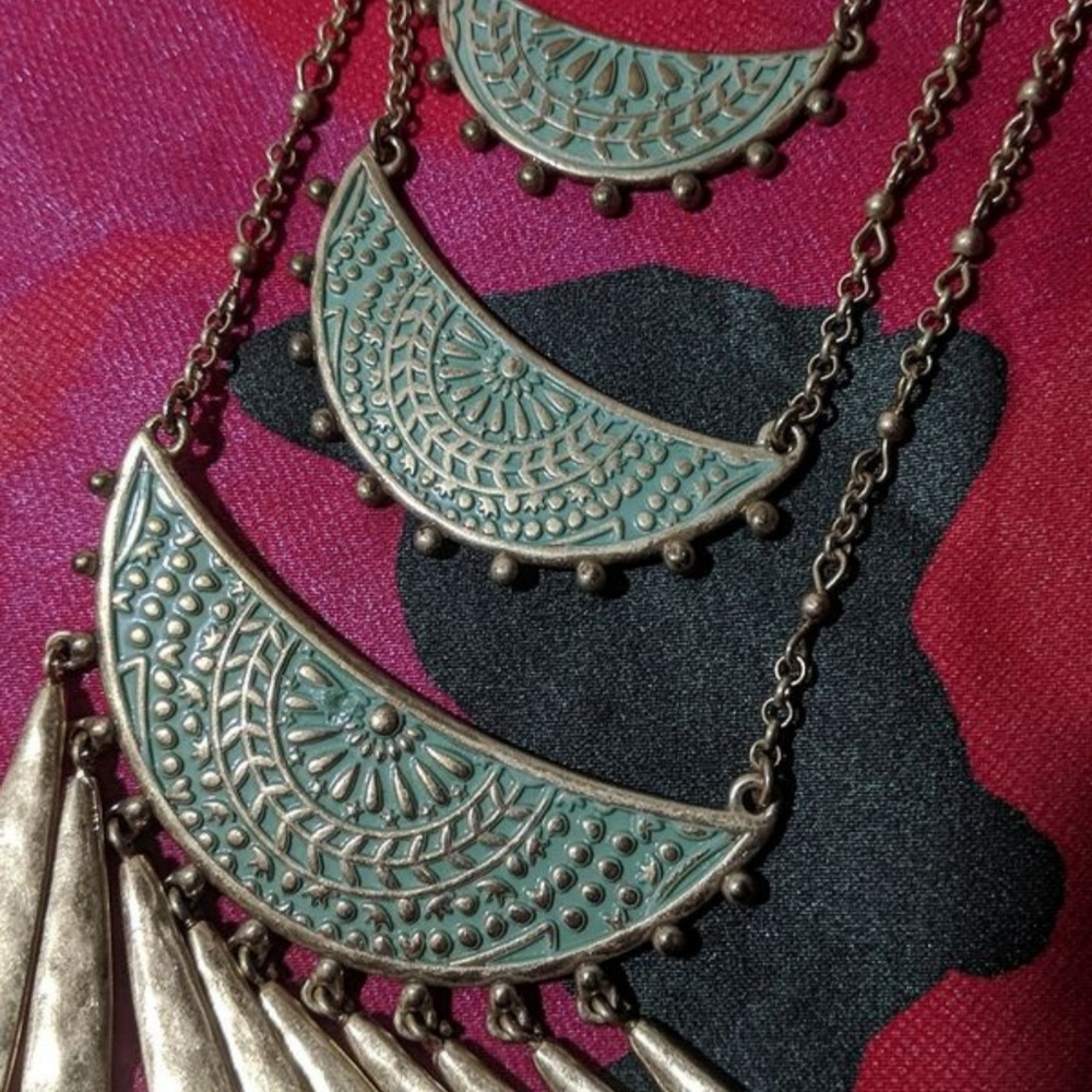Lucky Brand earrings and necklace